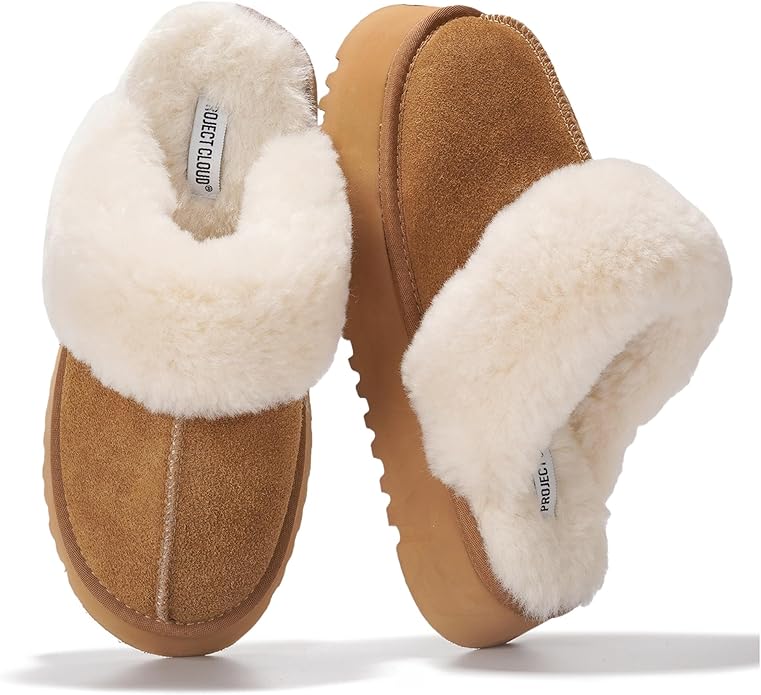 Project Cloud 100% Genuine Leather Slippers for Women