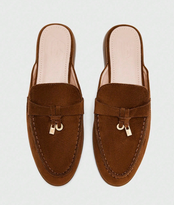 CUCCOO BIZCHIC Women's Fashionable Brown Suede , Pulsetawk Shein 