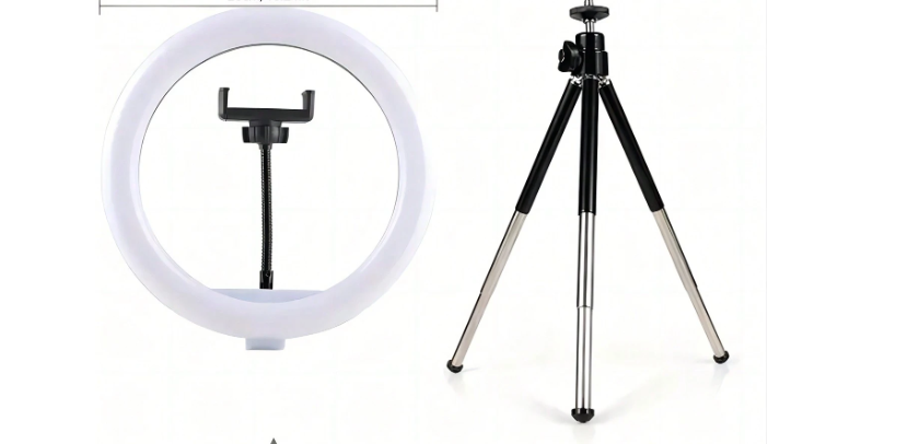 3 Sections Stand With 10-Inch Live LED LIGHT